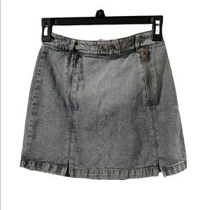 Gianni Bini Women’s denim skirt size XS Vintage style dbl zipper